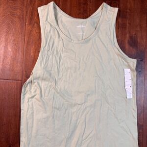 Goodfellow & Co Mens Standard Fit Tank Top Sage Green Cotton Blend Basic M